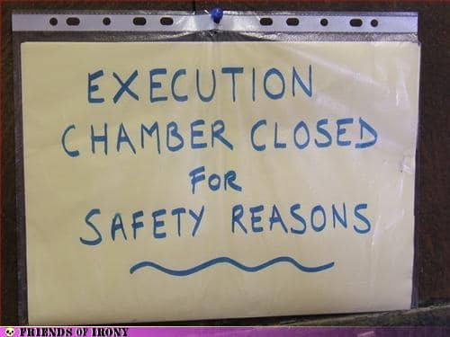 execution chamber closed
