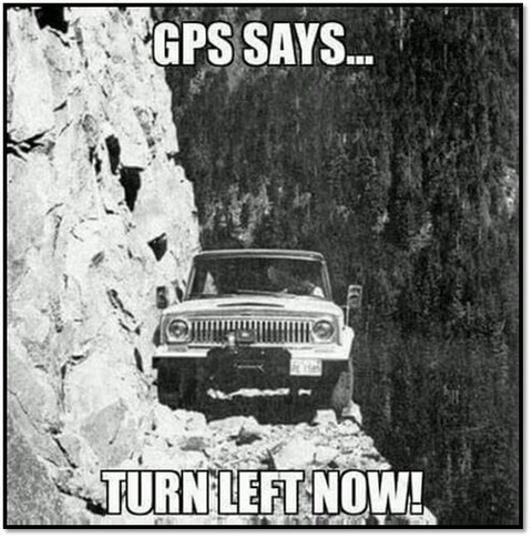 GPS says ...