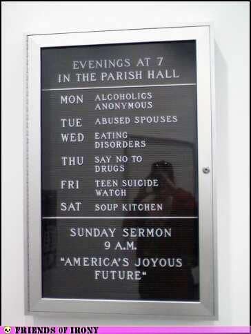 Parish Hall schedule