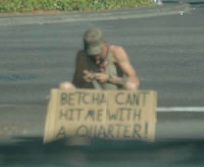 Creative homeless signs