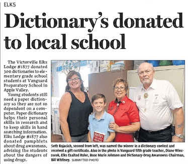 Dictionary's donated