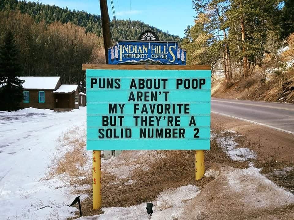 Puns about poop aren't my favorite, but they're a solid number 2