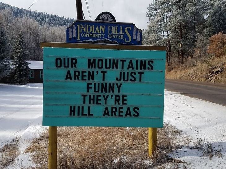 Our maintains are hill areas