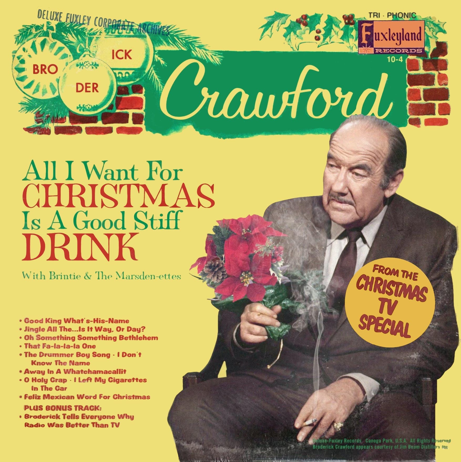 Broderick Crawford on Fuxleyland Records