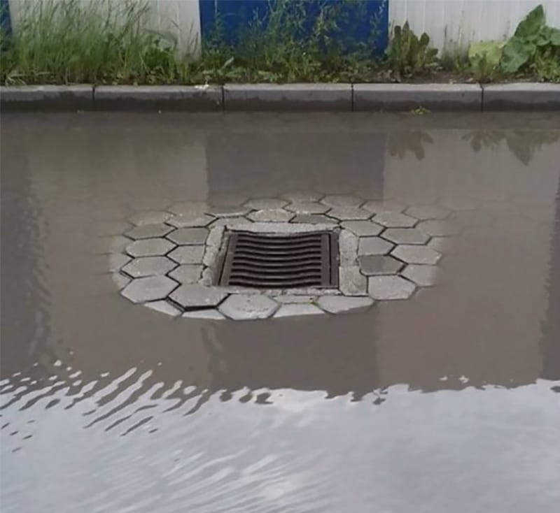 This is one way to keep the drain clear