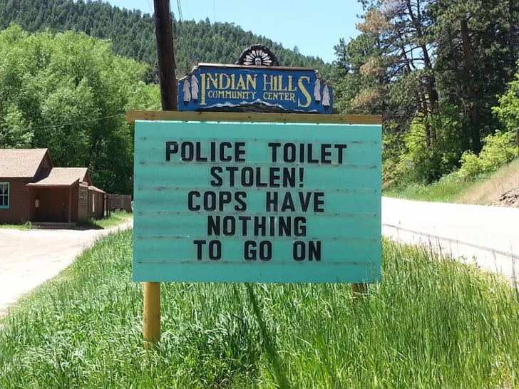 Police toilet stolen